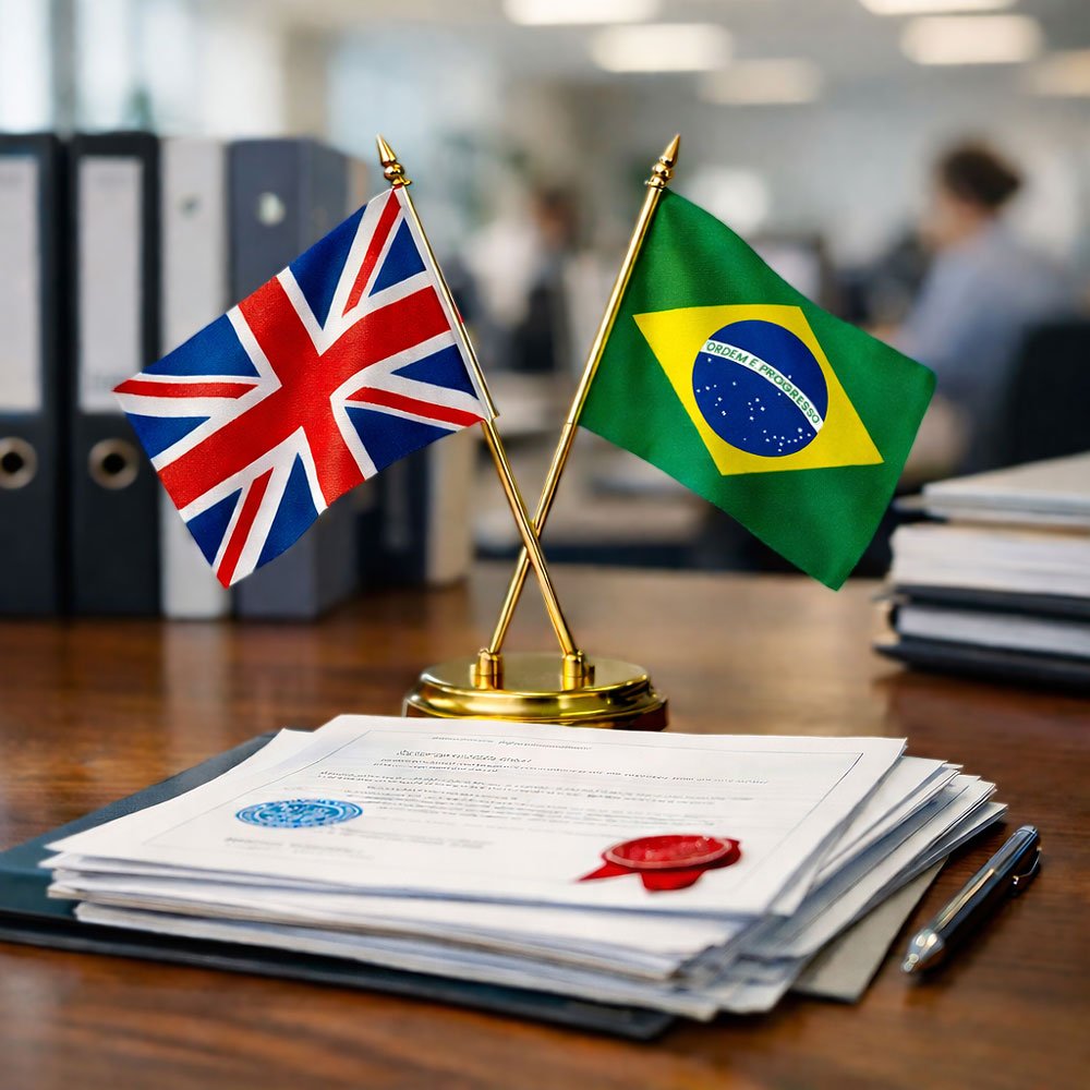 Apostila de Haia para documents britanicos serem usados no Brasil